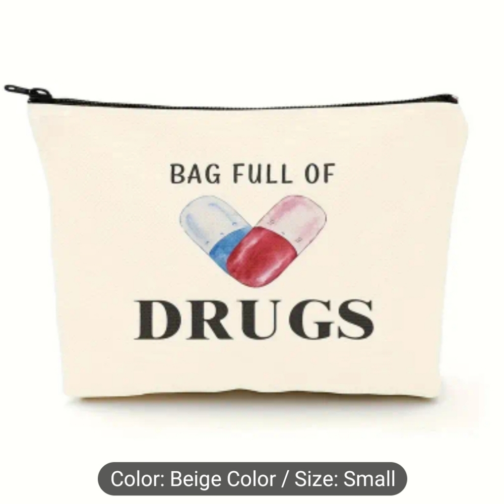 Bag Full of Drugs cosmetic Bag, NWT